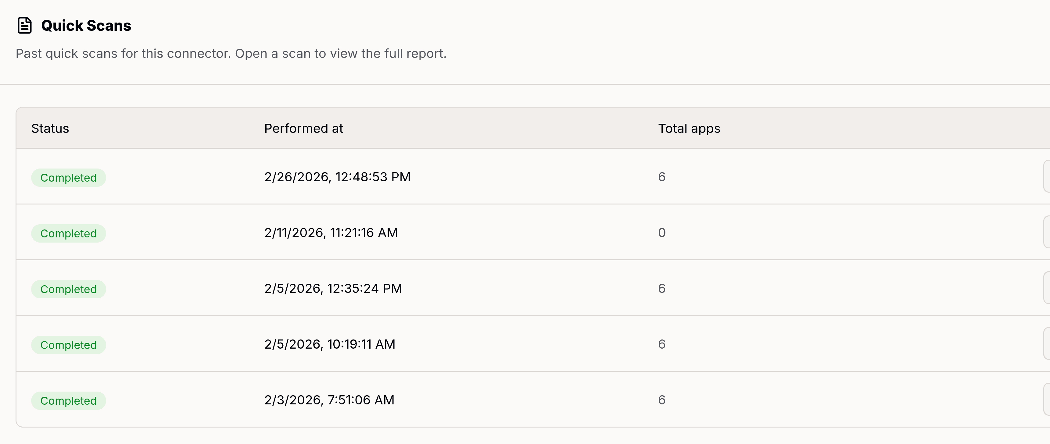InsAIght Microsoft CASB connector with Quick Scan and scan history